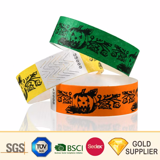 Cheap Custom Logo Tyvek ID RFID Wrist Band Bracelet Waterproof Printing Hospital Identification VIP Disposable Passive RFID DuPont Paper Tag Wristband Event