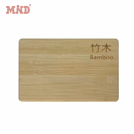 Tarjeta de madera ecológica pasiva sin contacto Ntag 213 RFID NFC para NFC
