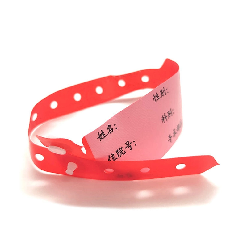 OEM RFID Waterproof Customized 125kHz Lf Tk4100 PVC Vinyl RFID Wristband