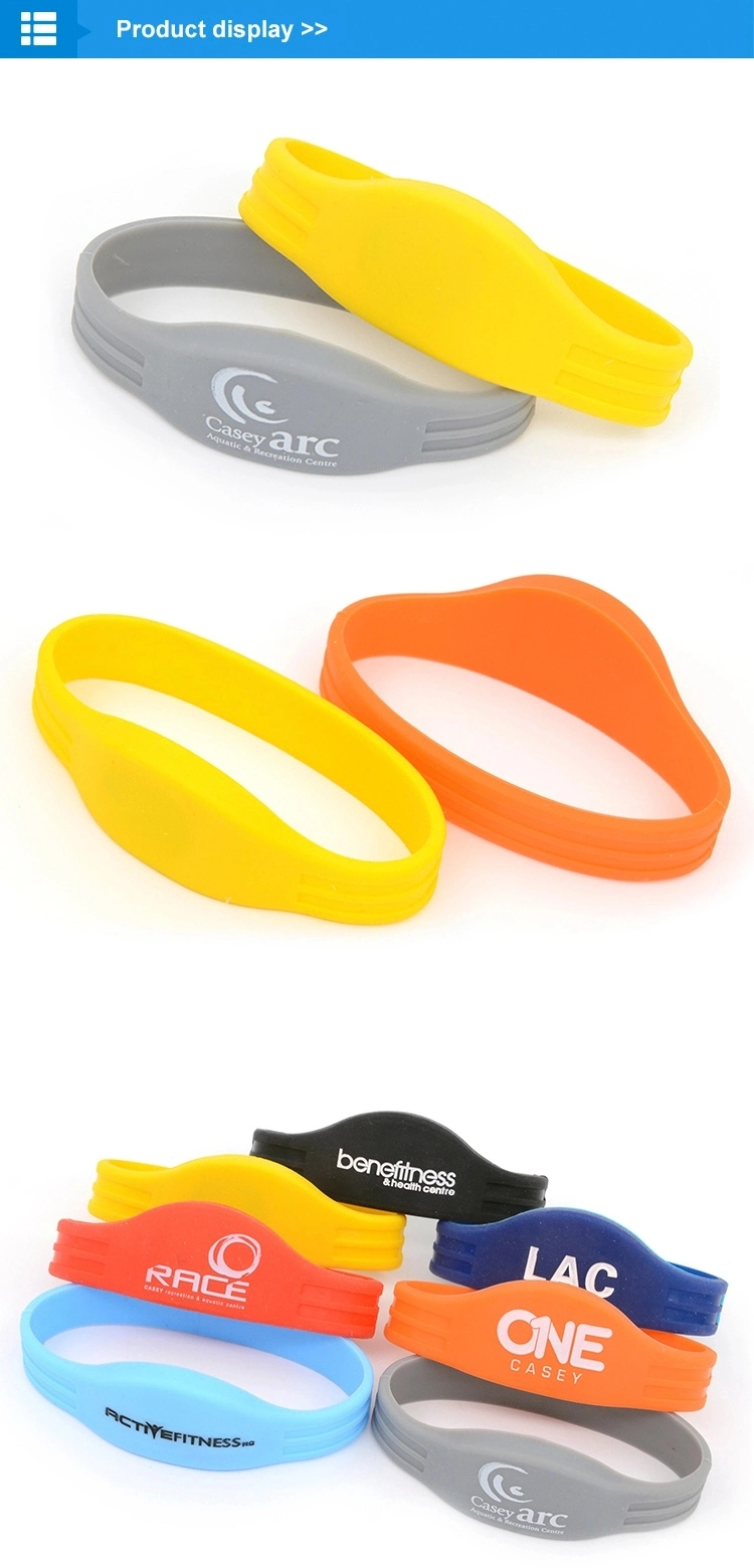 2019 Trending Products Custom Chip Silicone RFID Adjustable Proximity Wristband