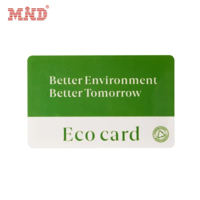 Tarjeta de llave de hotel RFID de madera de bambú ecológica Tarjeta RFID ambiental de bambú NFC con código Qr